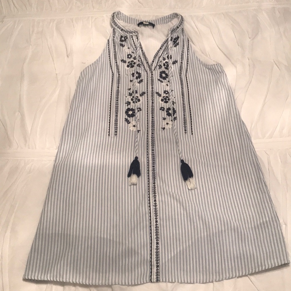 Embroidered A-line dress